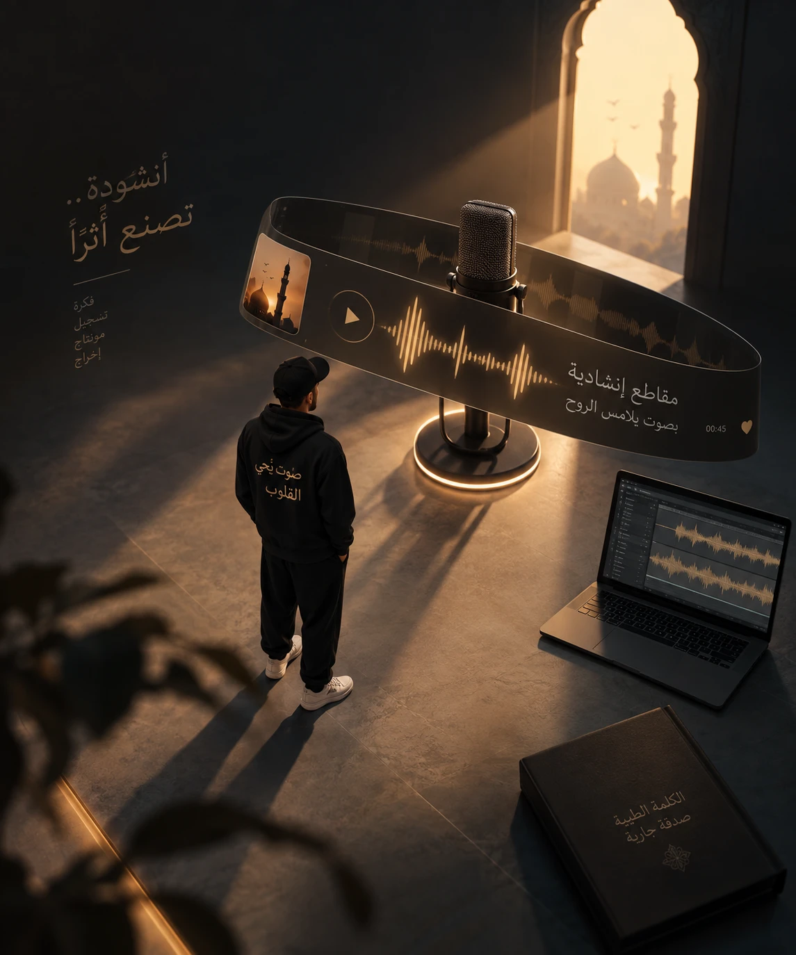 إنتاج مقاطع وأعمال صوتية بالذكاء الاصطناعي